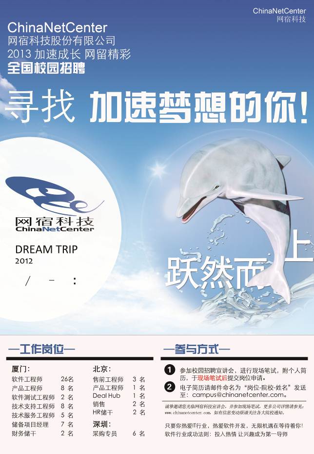 厦门网宿科技2013年校招北邮宣讲会诚邀您参